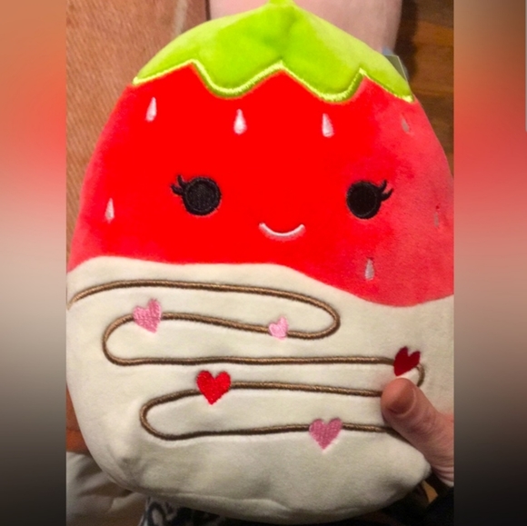 SQUISHMALLOWS Valentines Scarlet the strawberry 8in NWT - Picture 2 of 2